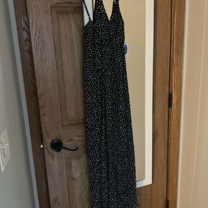 NWT black and white maxi dress